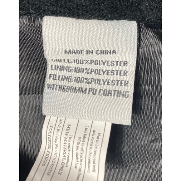 Womens Puffer Jacket Nicole Miller Studio 100% Vegan Polyester Large Black NWT - Picture 14 of 15